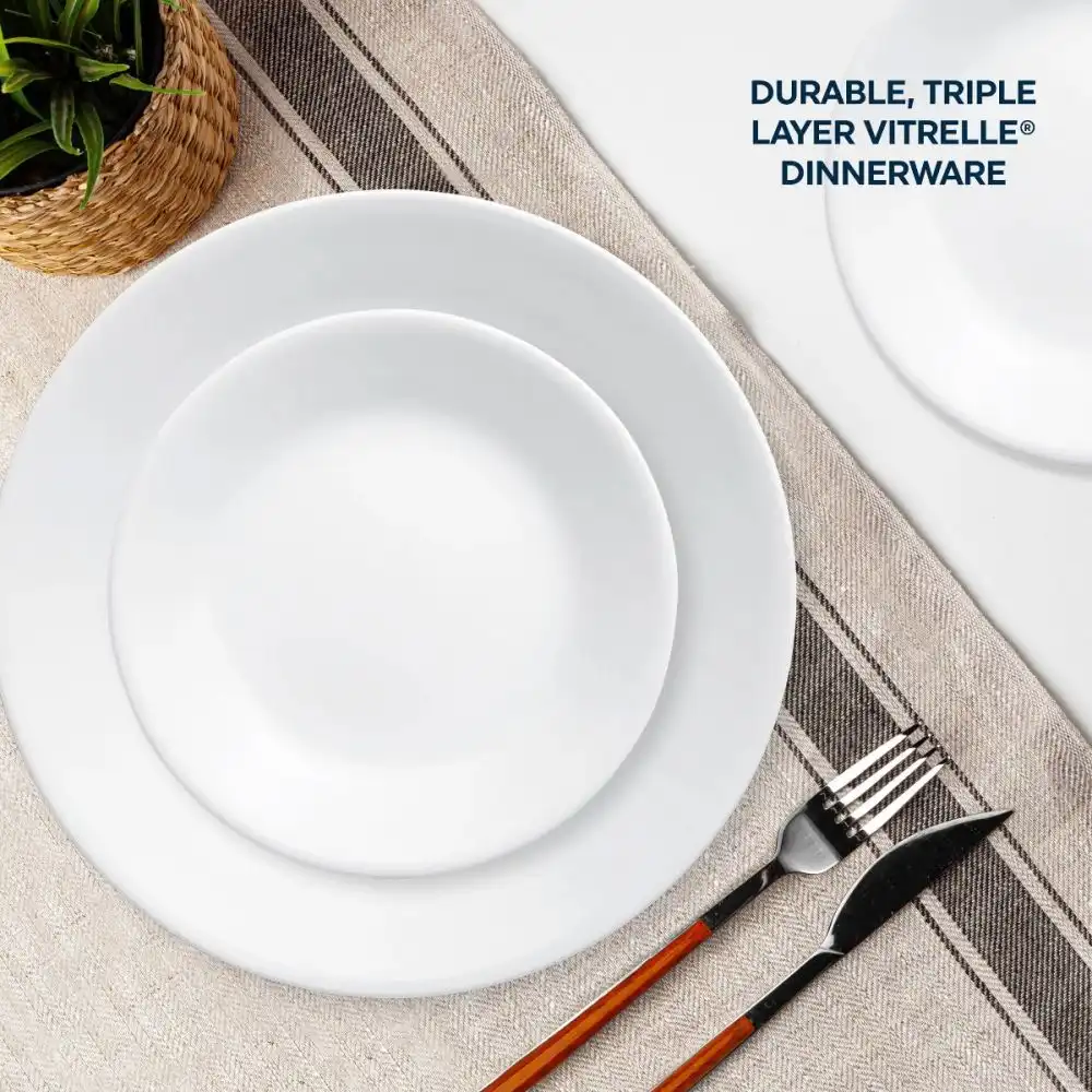 Alternative view of Corelle Livingware 16-Piece Dinnerware Set Without Mugs | Winter Frost White