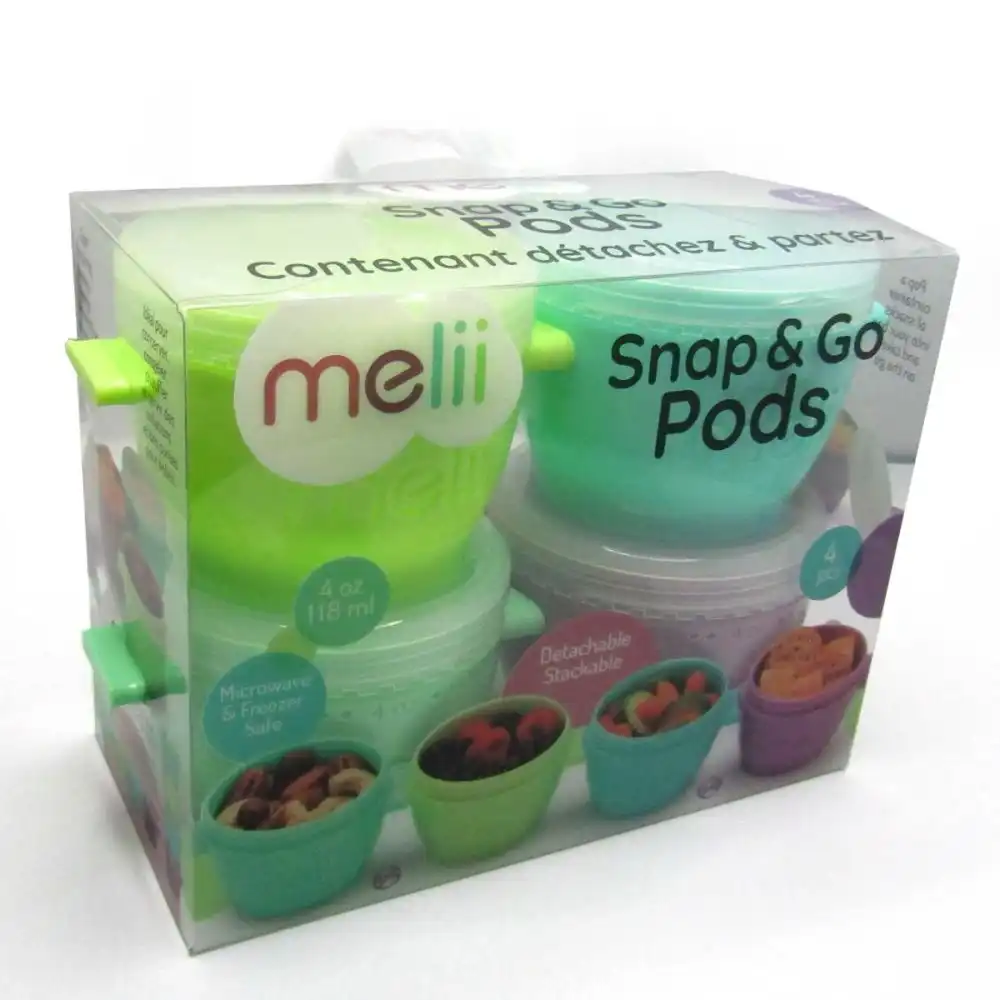 Alternative view of Melii 4-Piece 4oz Snap & Go Pods | Multicolor