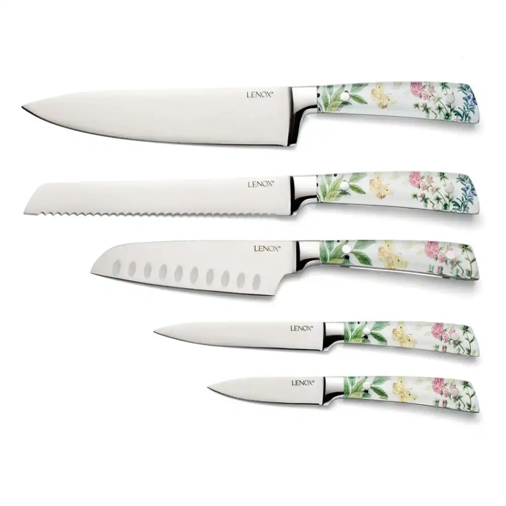 Lenox Butterfly Meadow Herbs Knife Block Set | 6-Piece