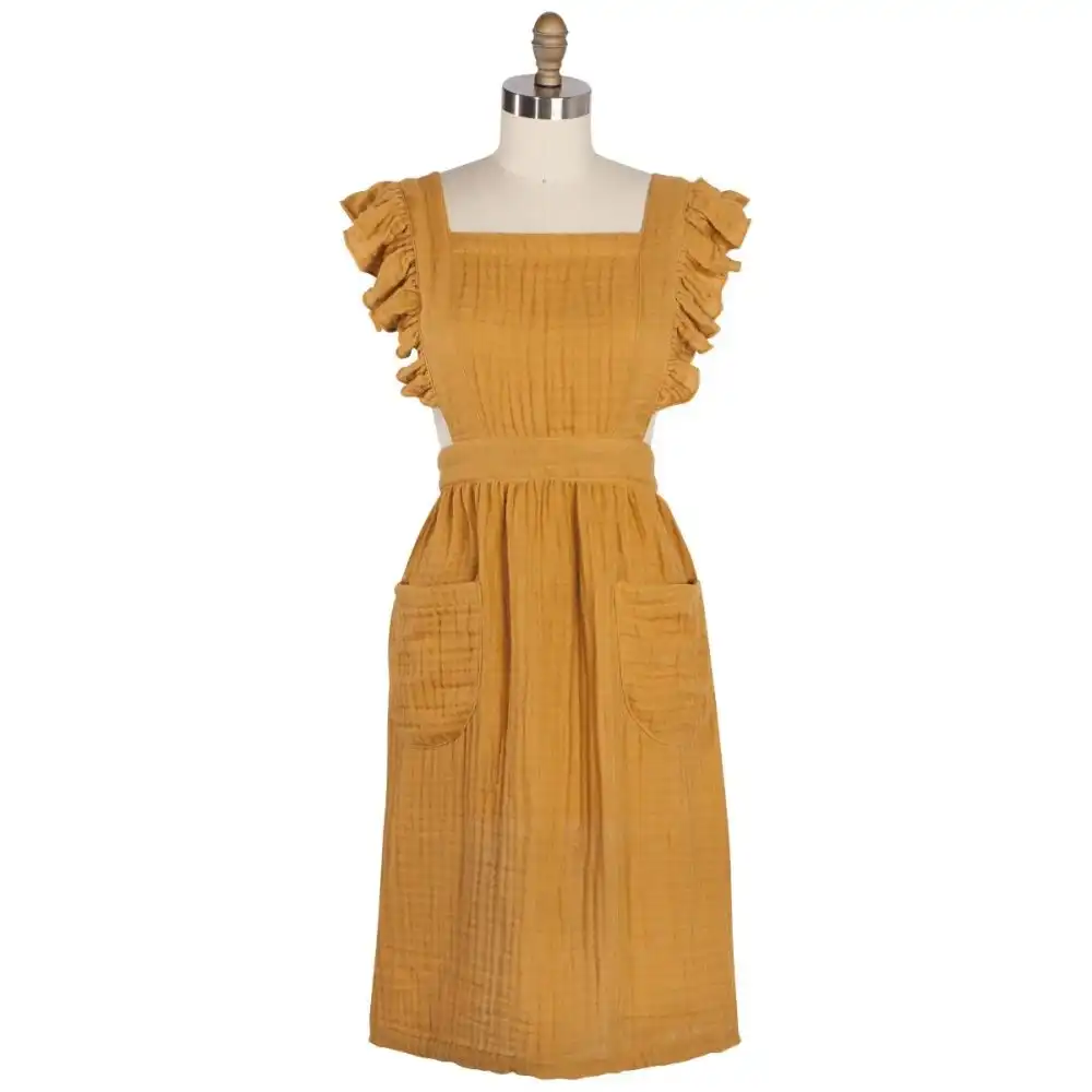 Danica Heirloom Ada Apron | Saffron