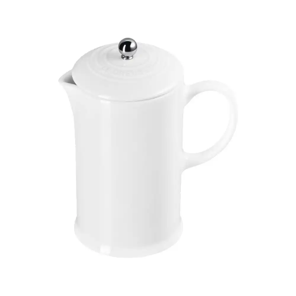 Alternative view of Le Creuset 34oz Stoneware Ceramic French Press | White