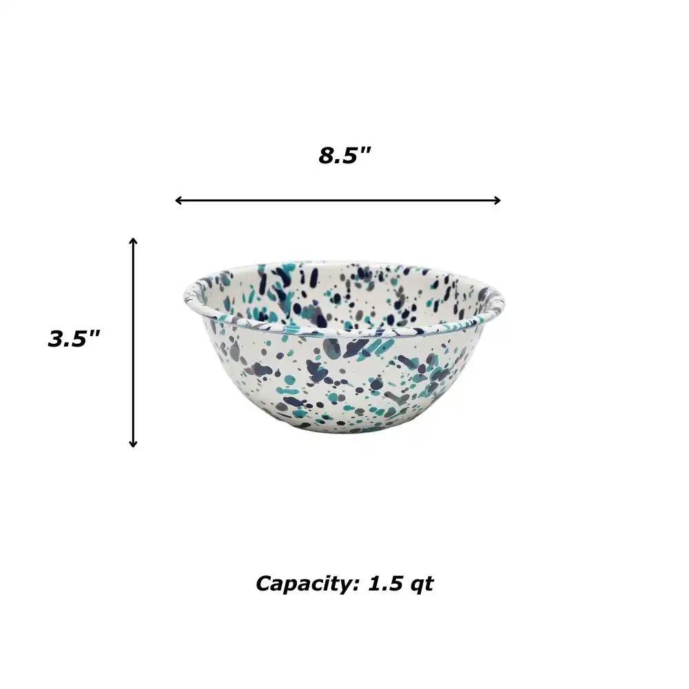 Alternative view of Crow Canyon Catalina 1.5Qt Small Serving Bowl | Blue Tides