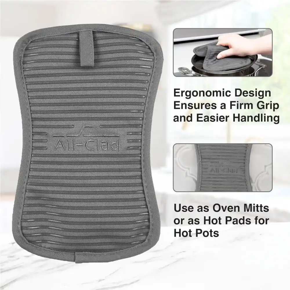 Alternative view of All-Clad Silicone Pot Holder | Pewter