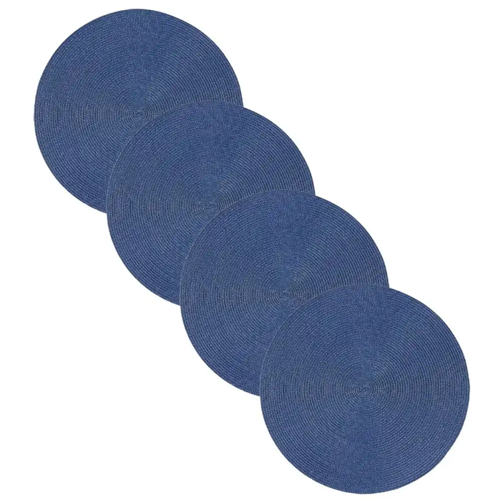 Now Designs by Danica 15" Disko Placemats (Set of 4) | Indigo