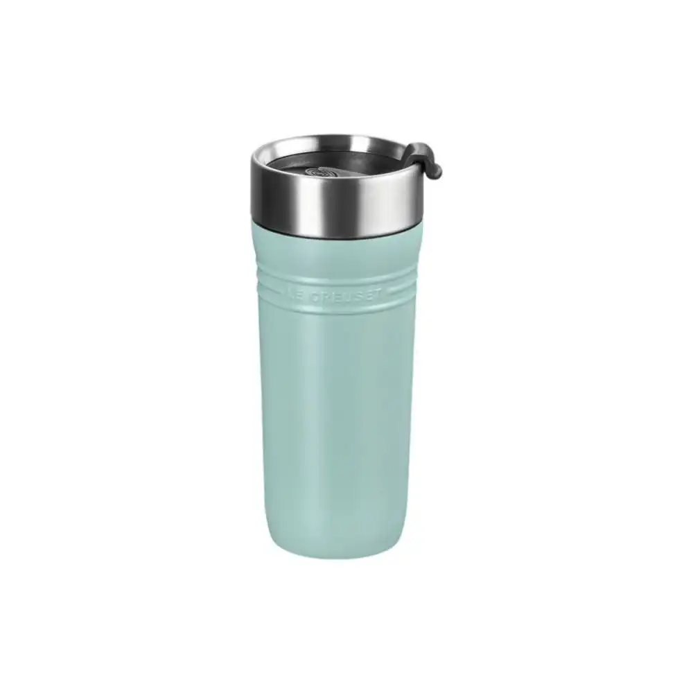 Alternative view of Le Creuset On The Go 12oz Stainless Steel Travel Mug | Sea Salt