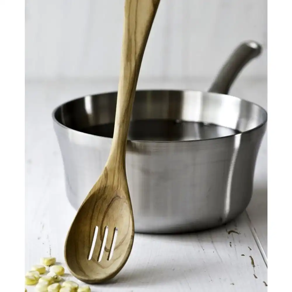 Berard Slotted Cooking Spoon - Olive Wood