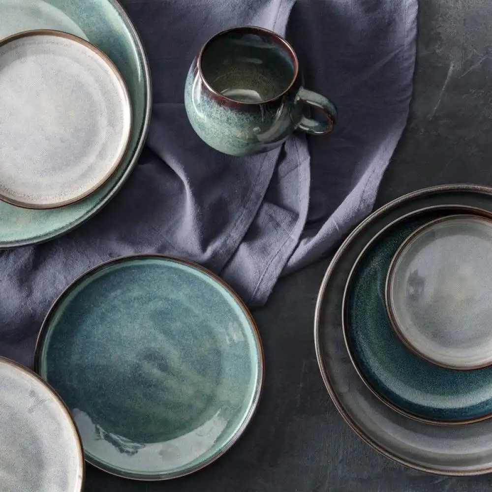 Alternative view of Fortessa Northern Lights 8.3" Salad Plate | Aurora Blue