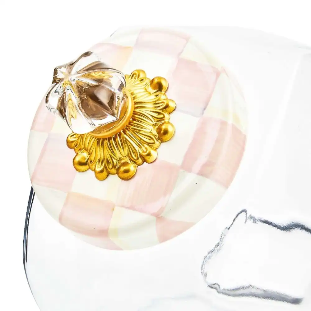 Alternative view of MacKenzie-Childs Sweets Jar with Rosy Check Lid