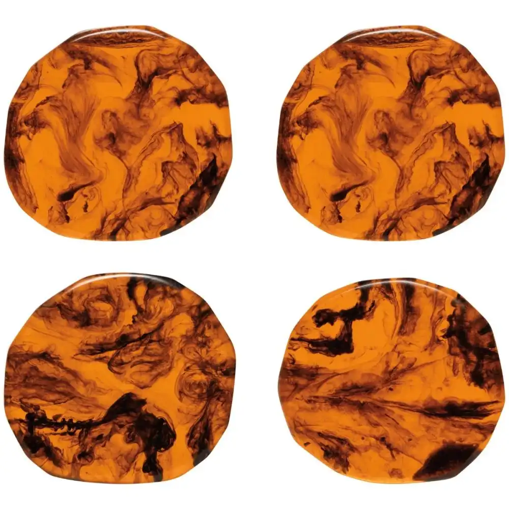 Danica Heirloom Resin Coasters (Set of 4) | Tortoise Shell