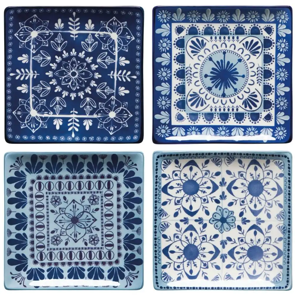 Danica Heirloom Stamped Plates (Set of 4) | Porto