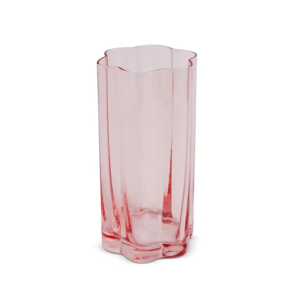 Core Home 13.5oz Flower Highball Glass | Flamingo Island