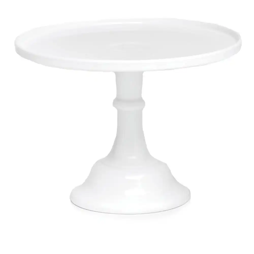 Mosser Glass 12" Cake Plate | Milk