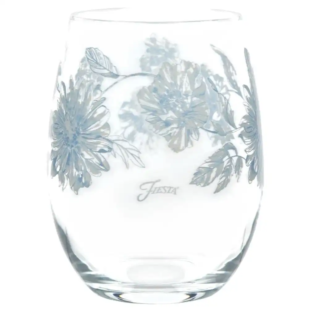 Alternative view of Fiesta® 15oz Stemless Wine Glasses (Set of 4) | Botanical Floral