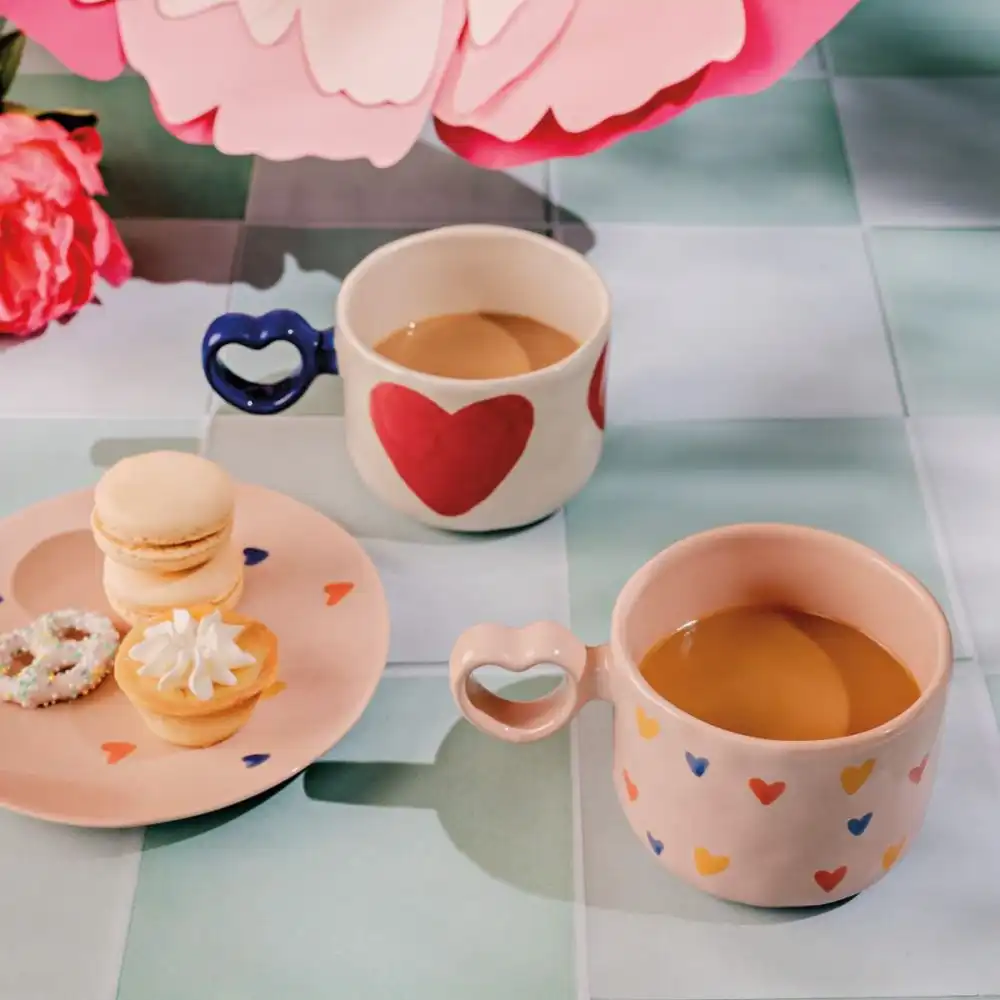 Alternative view of Danica Jubilee 6" Sweet Hearts Appetizer Plate | I Heart You