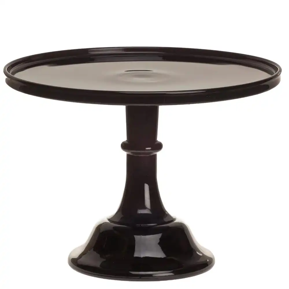 Mosser Glass 12" Cake Plate | Black Raspberry