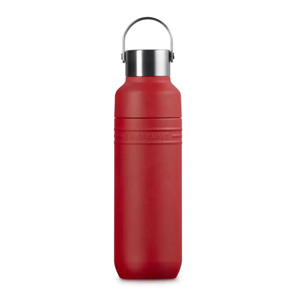 Le Creuset On The Go 16oz Stainless Steel Water Bottle | Cerise
