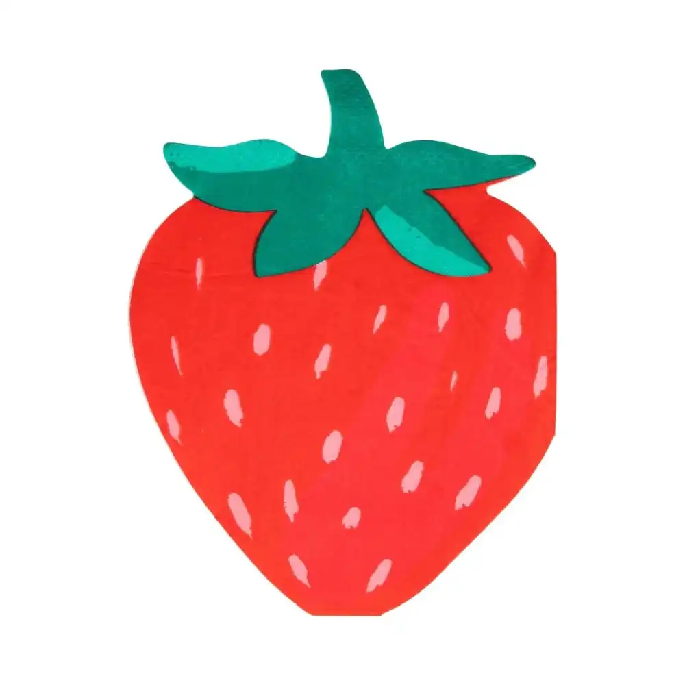 My Mind's Eye 24-Pieces Strawberry Shaped Guest Paper Napkins