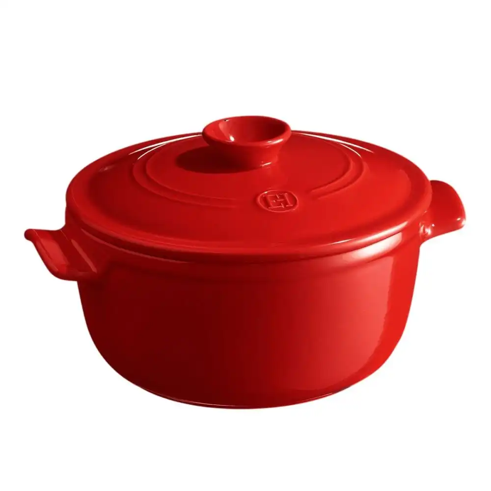 Emile Henry 2.6 Qt. Round Dutch Oven | Burgundy