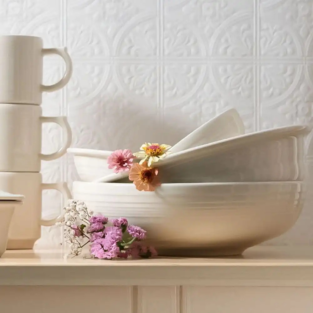 Alternative view of Fiesta® 96oz Extra Large Bistro Coupe Bowl | Linen