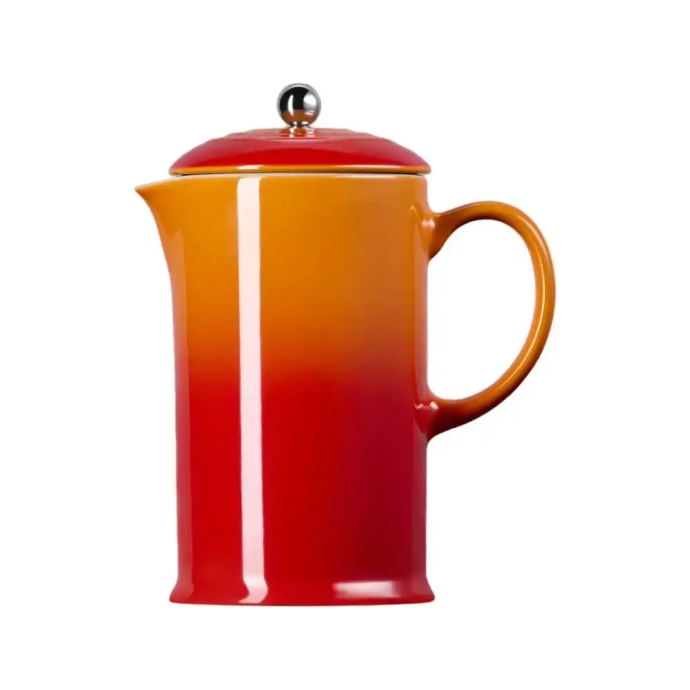 Alternative view of Le Creuset 34oz Stoneware Ceramic French Press | Flame