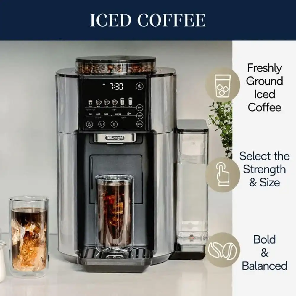 Alternative view of De'Longhi TrueBrew Automatic Coffee Machine | Stainless Steel
