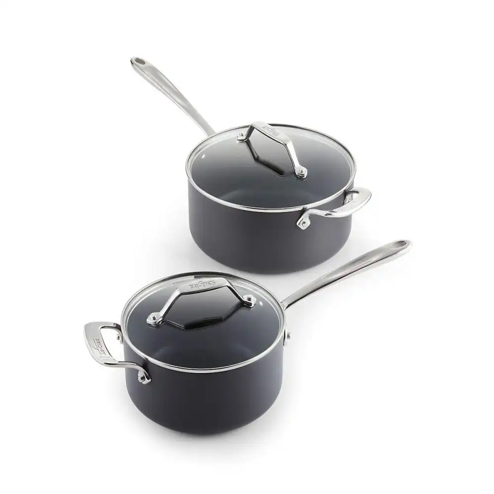 Alternative view of All-Clad Essentials Nonstick Hard Anodized Sauce Pan Set | 2-Piece