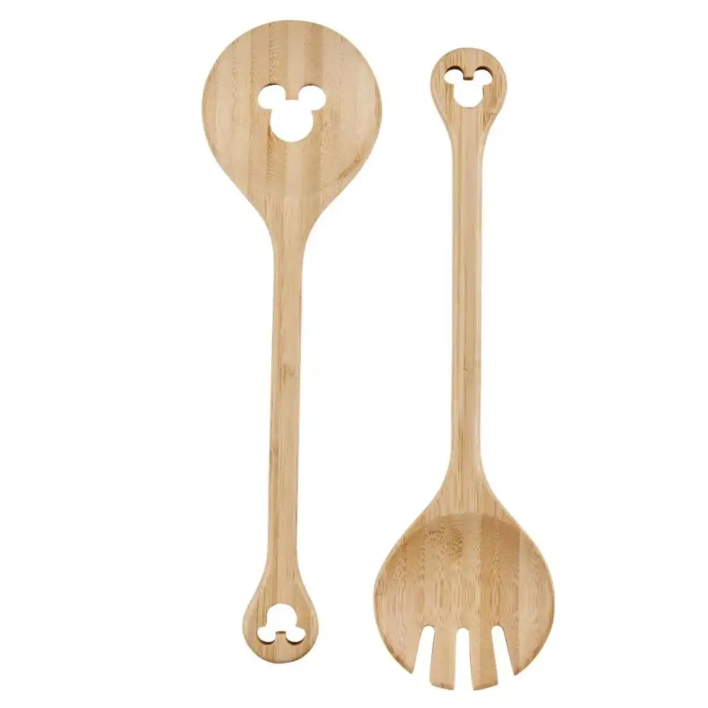 Disney Monochrome 2-Piece Bamboo Salad Server Set