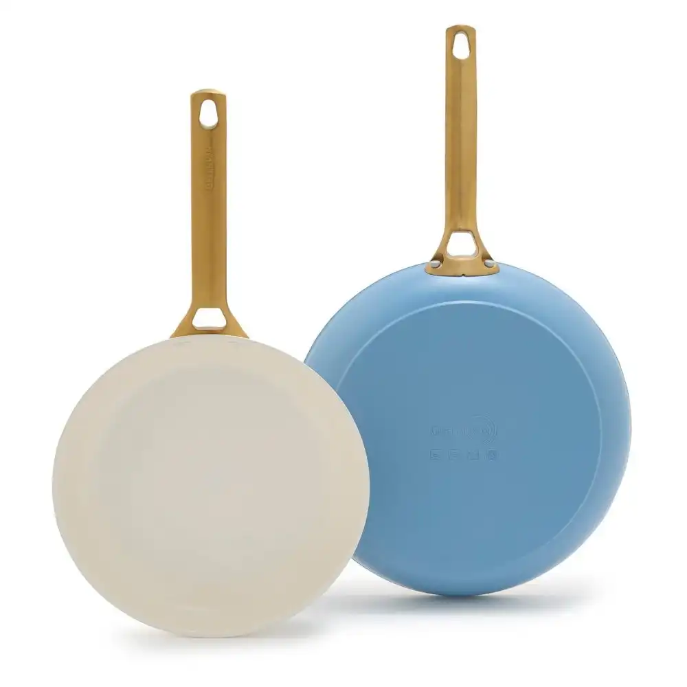 GreenPan Reserve 10" & 12" Fry Pan Set | Sky Blue