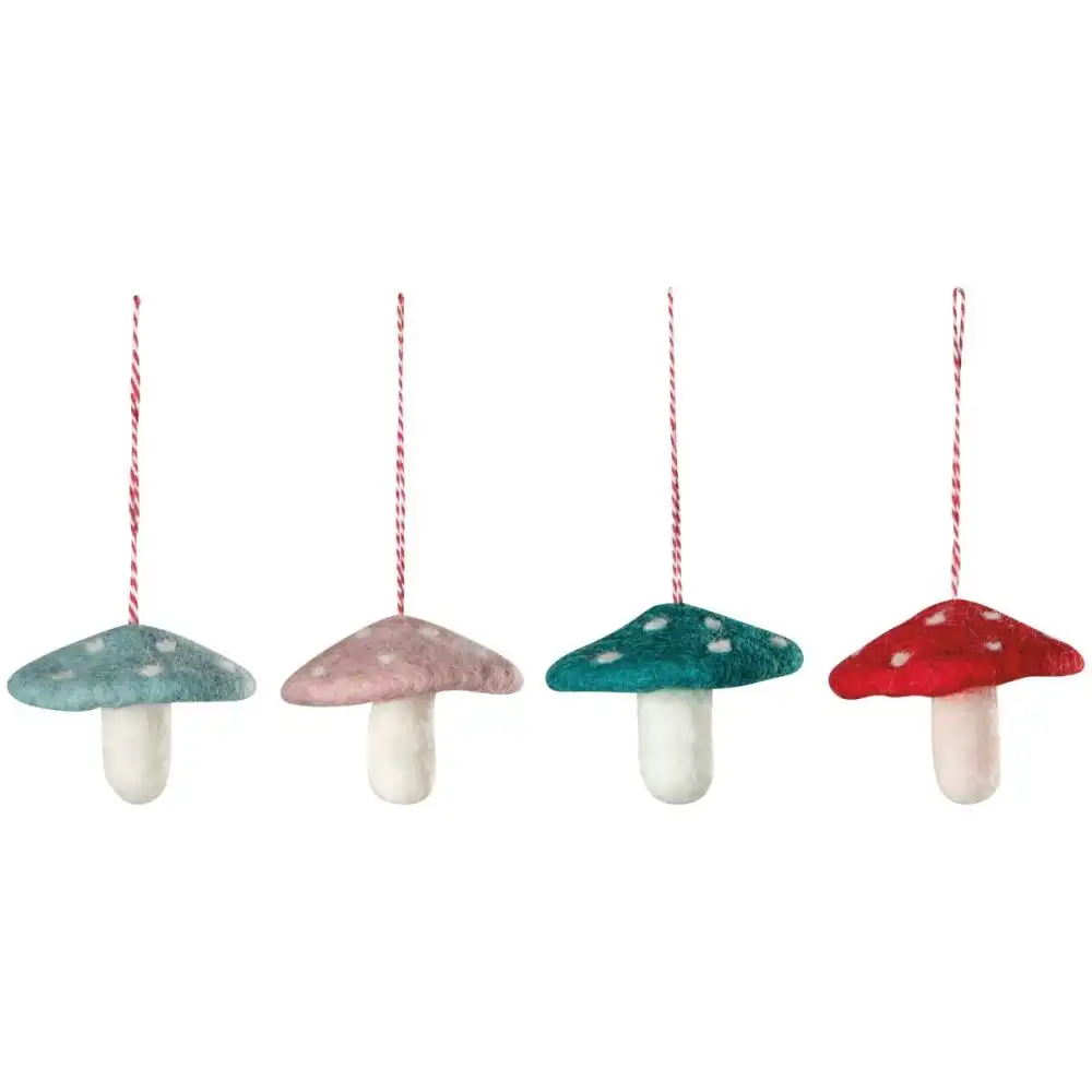 Danica Jubilee Mushroom Gems Felt Ornament | Assorted Styles