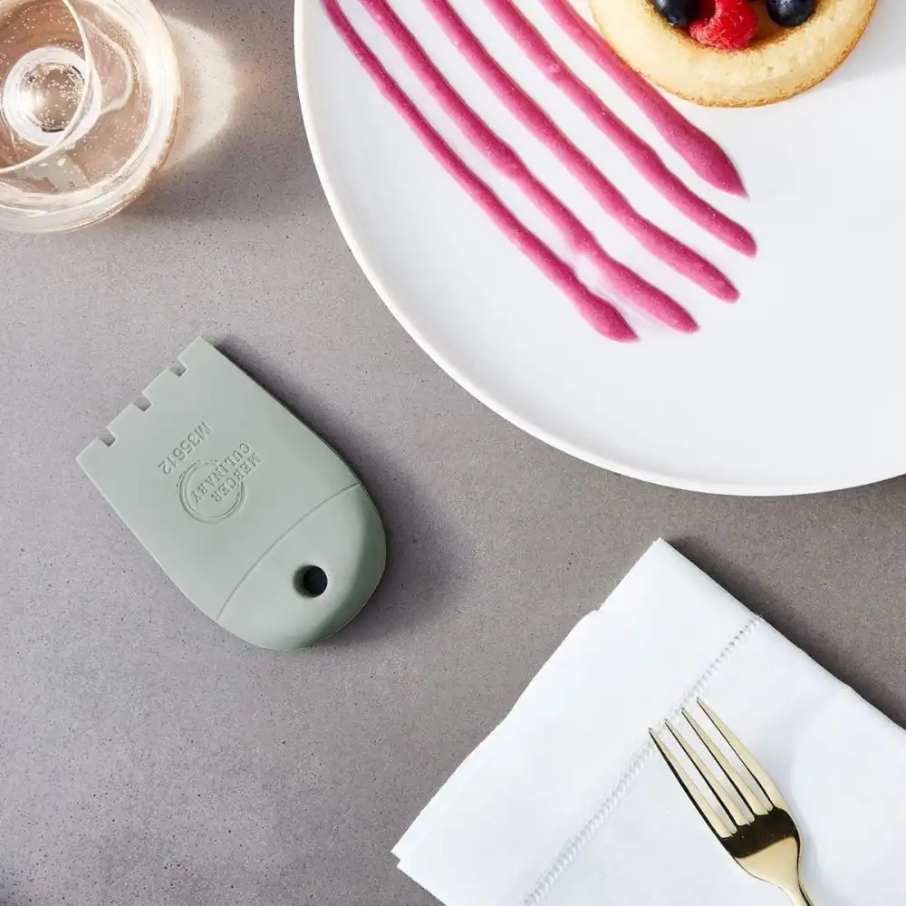Alternative view of Mercer Culinary Silicone Plating Wedge - 4mm Square notch