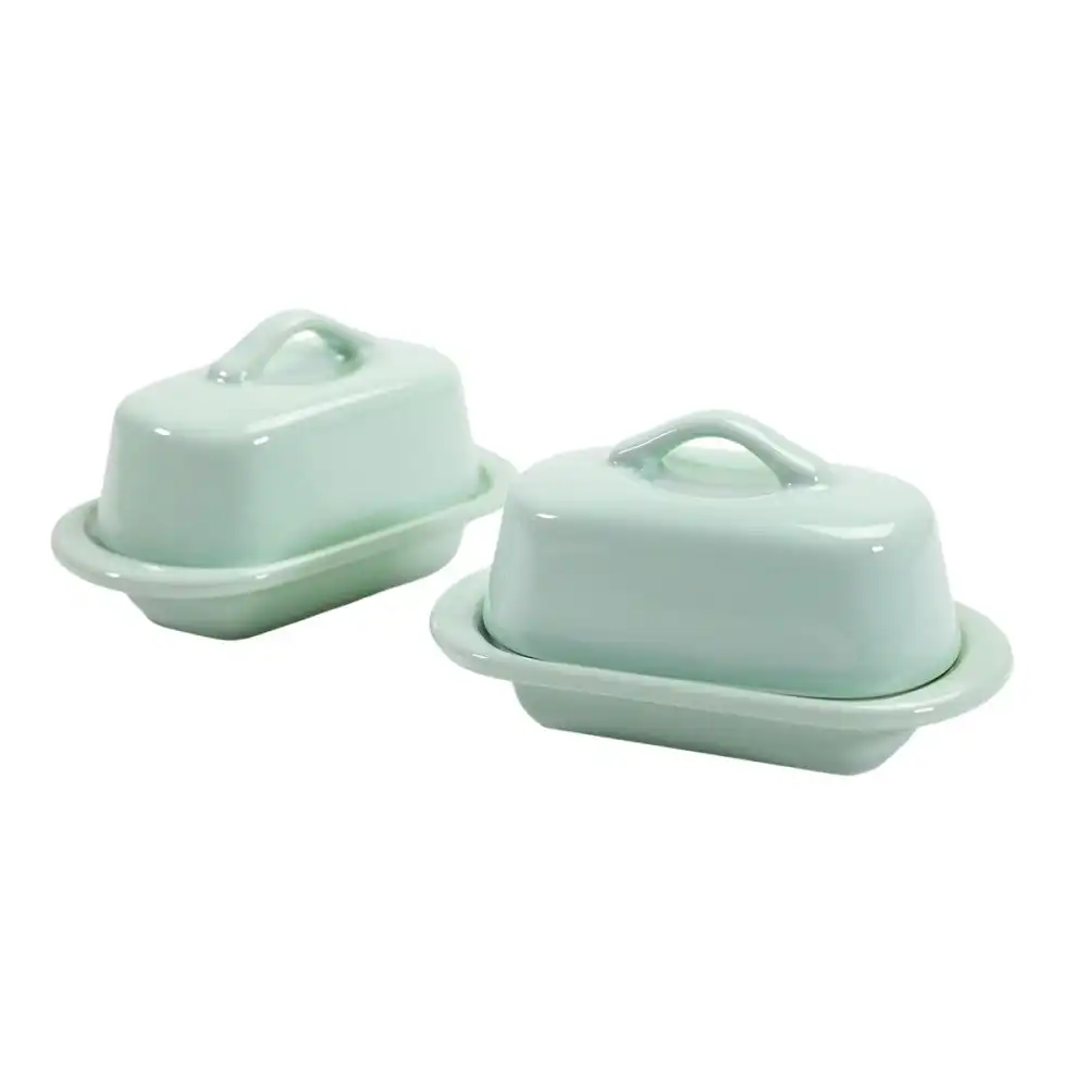 Chantal 5" Mini Butter Dish (Set of 2) | Sage Green