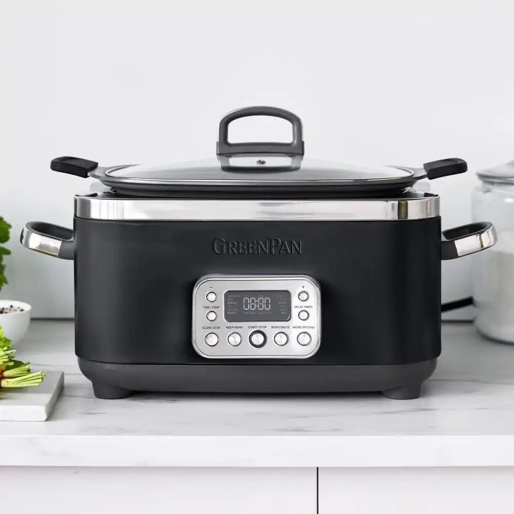 Alternative view of GreenPan Elite 14-in-1 6-Quart Slow Cooker | Black