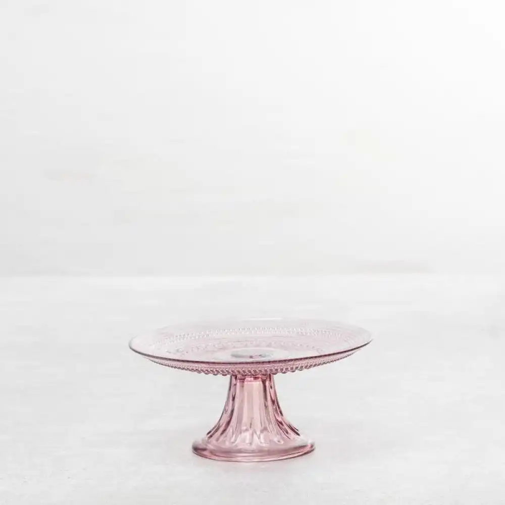 Alternative view of Fortessa Jupiter 8.5" Mini Cake & Cupcake Stand | Pink