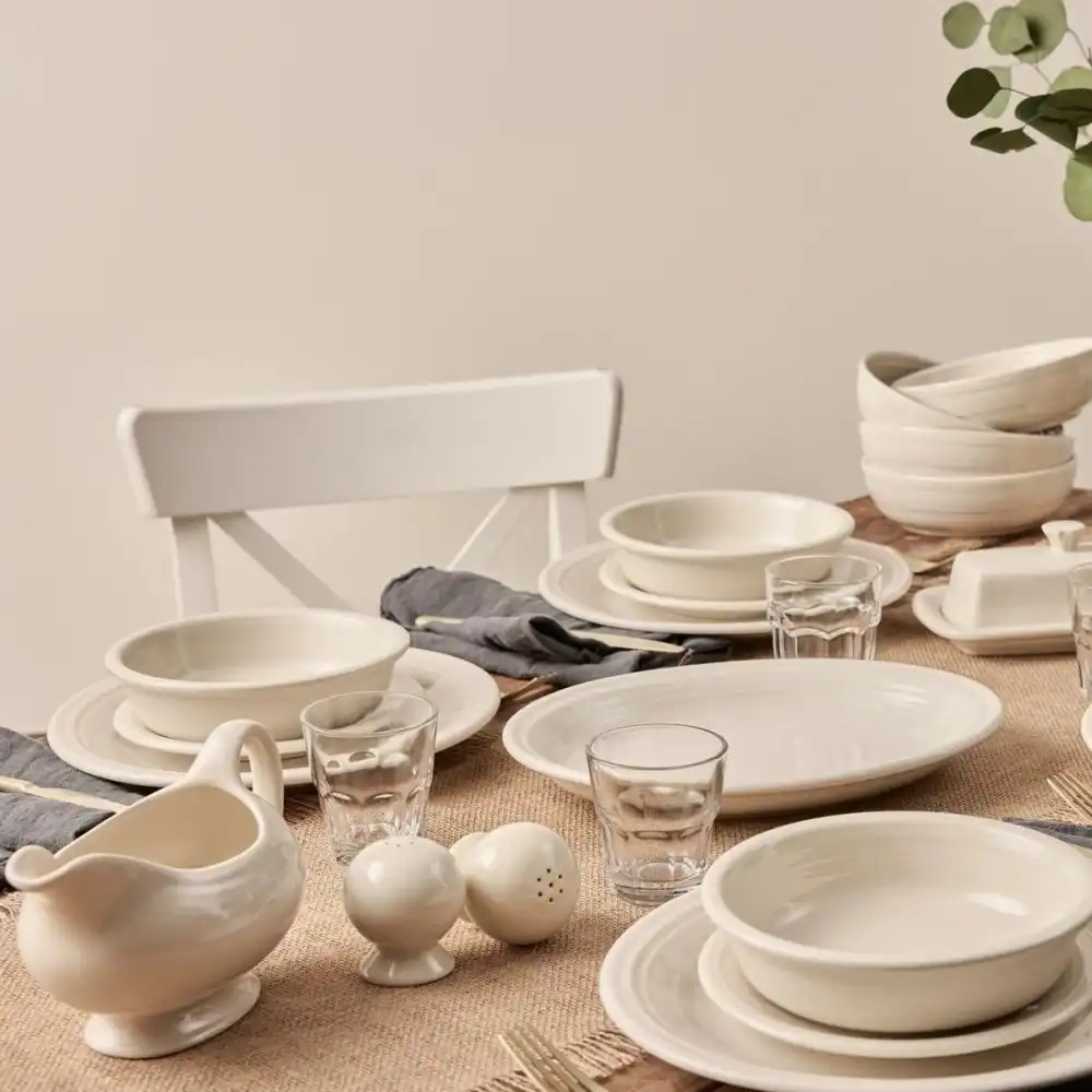 Alternative view of Fiesta® 11.6" Medium Oval Serving Platter | Linen