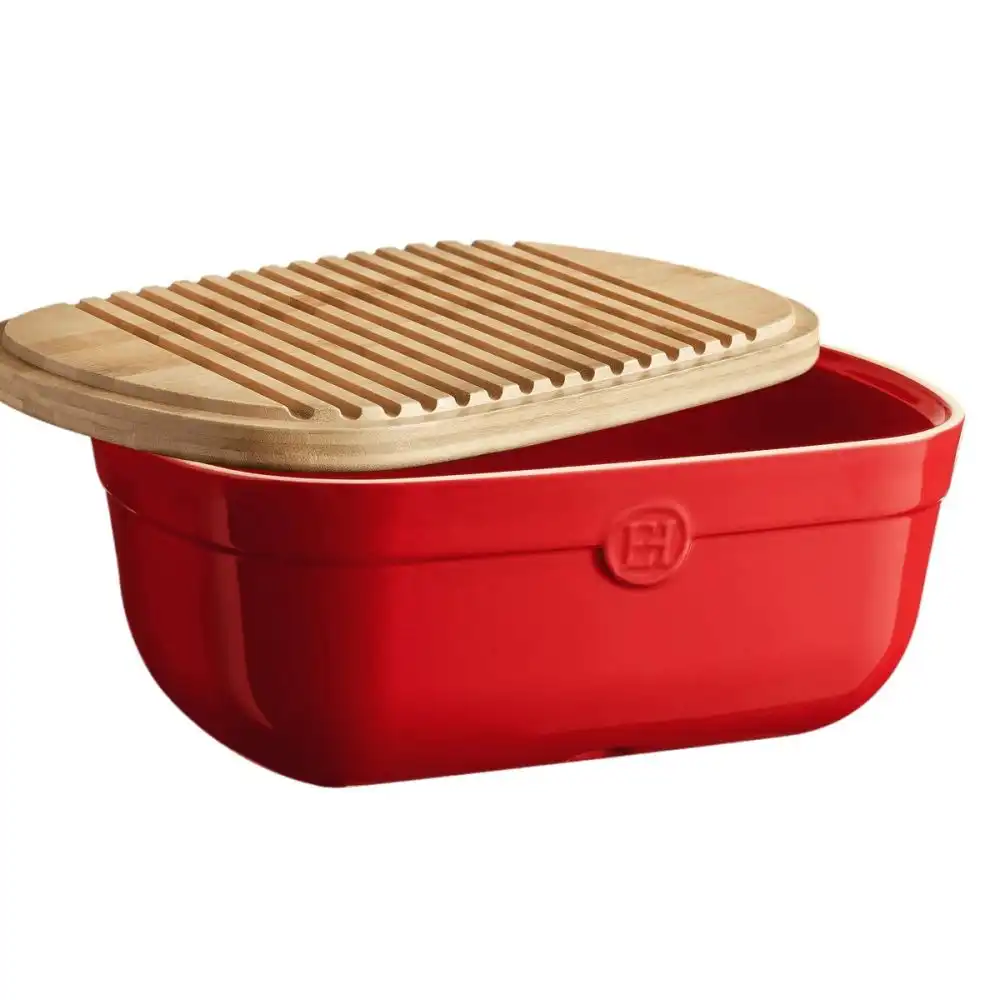 Alternative view of Emile Henry Bread Box | Burgundy