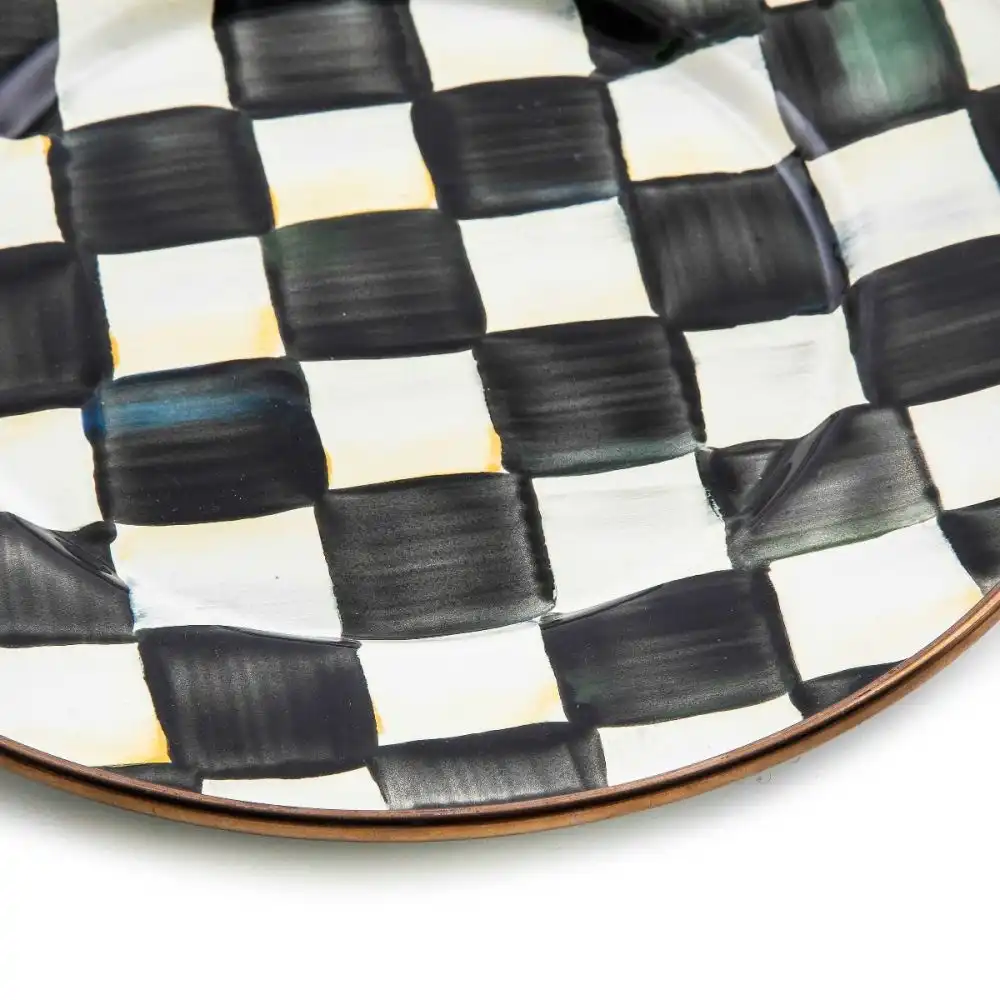 Alternative view of MacKenzie-Childs Courtly Check 8" Salad/Dessert Plate