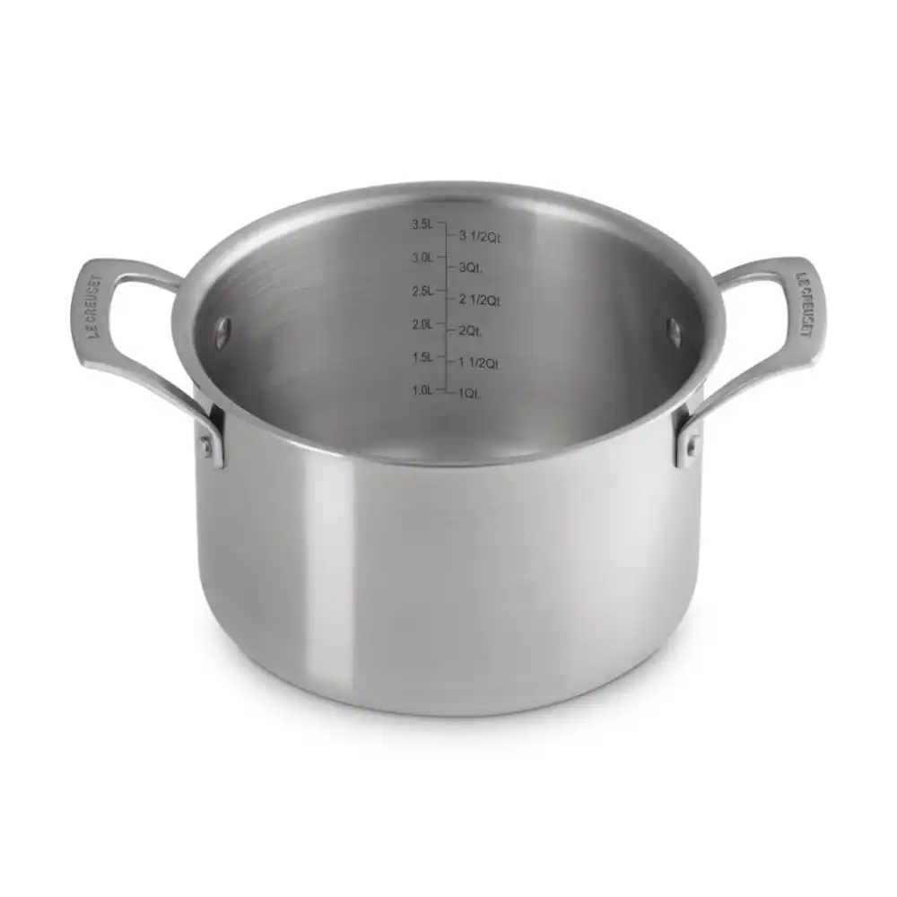 Alternative view of Le Creuset Essential Stainless Steel 4 Qt. Deep Round Stockpot