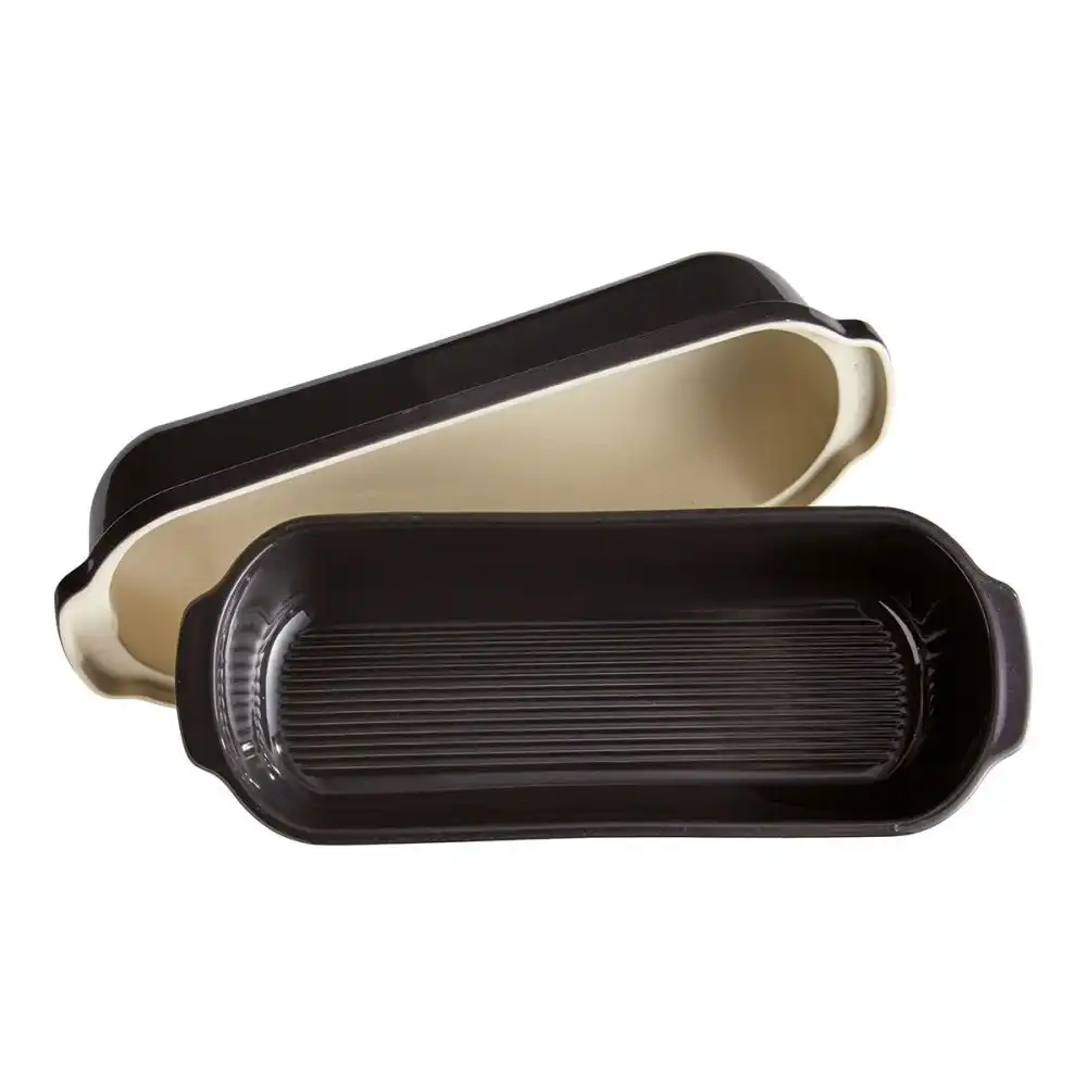 Alternative view of Emile Henry Italian Bread Loaf Baker | Charcoal