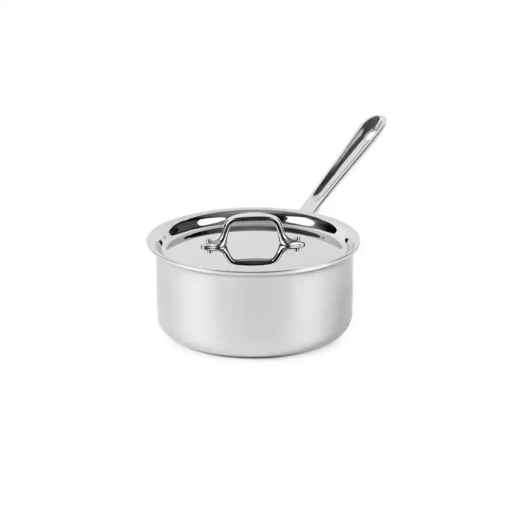 All-Clad D3 Stainless Steel 3-Ply Bonded Sauce Pan with Lid | 3-Quart