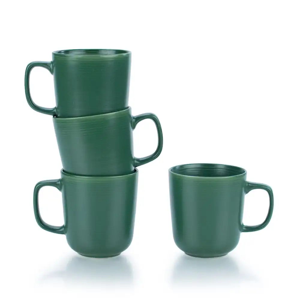 Everything Kitchens Deep Matte 12oz Mugs (Set of 4) | Green