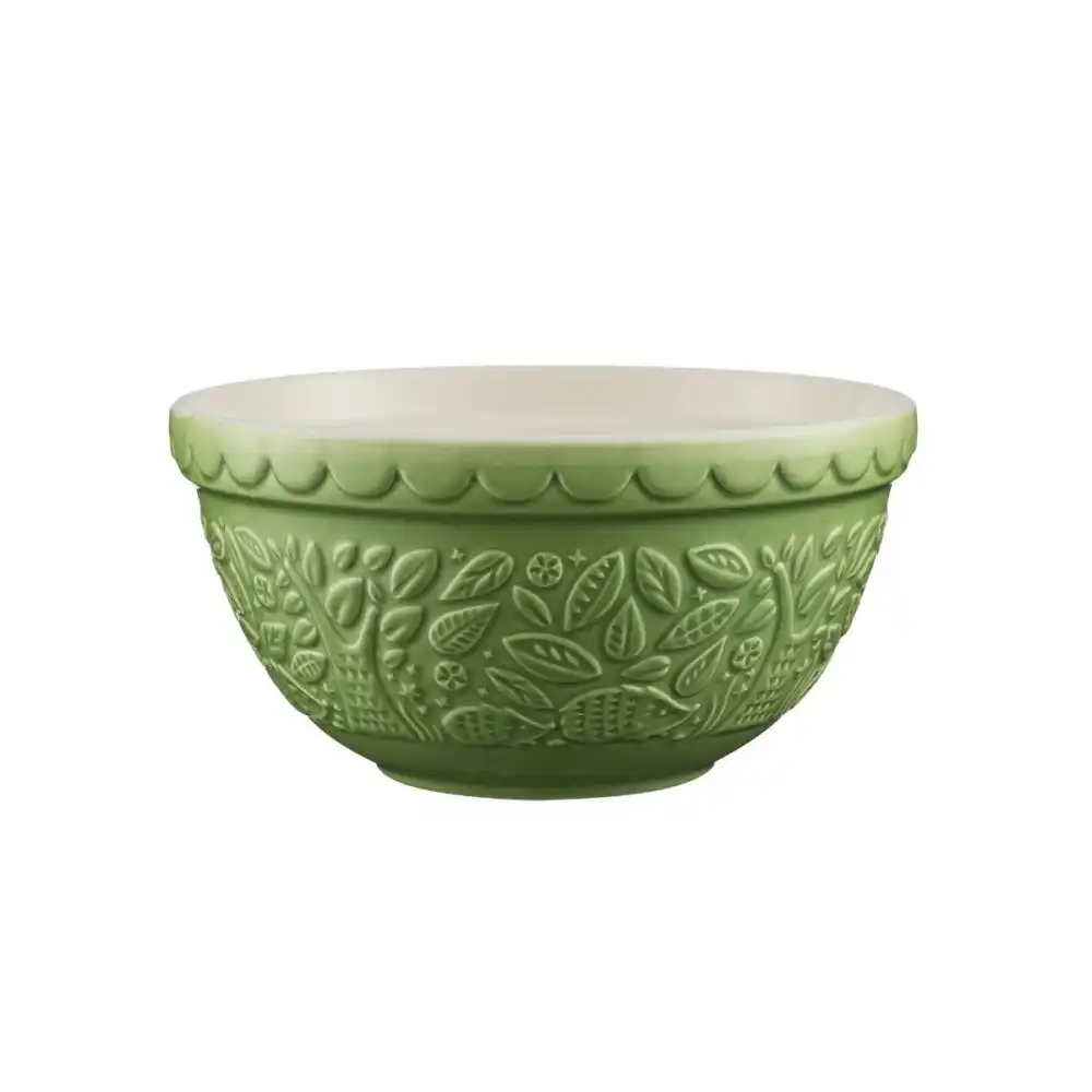 Alternative view of Mason Cash In the Forest S30 (1.25 Qt) Embossed Green Hedgehog Mixing Bowls | Set of 2