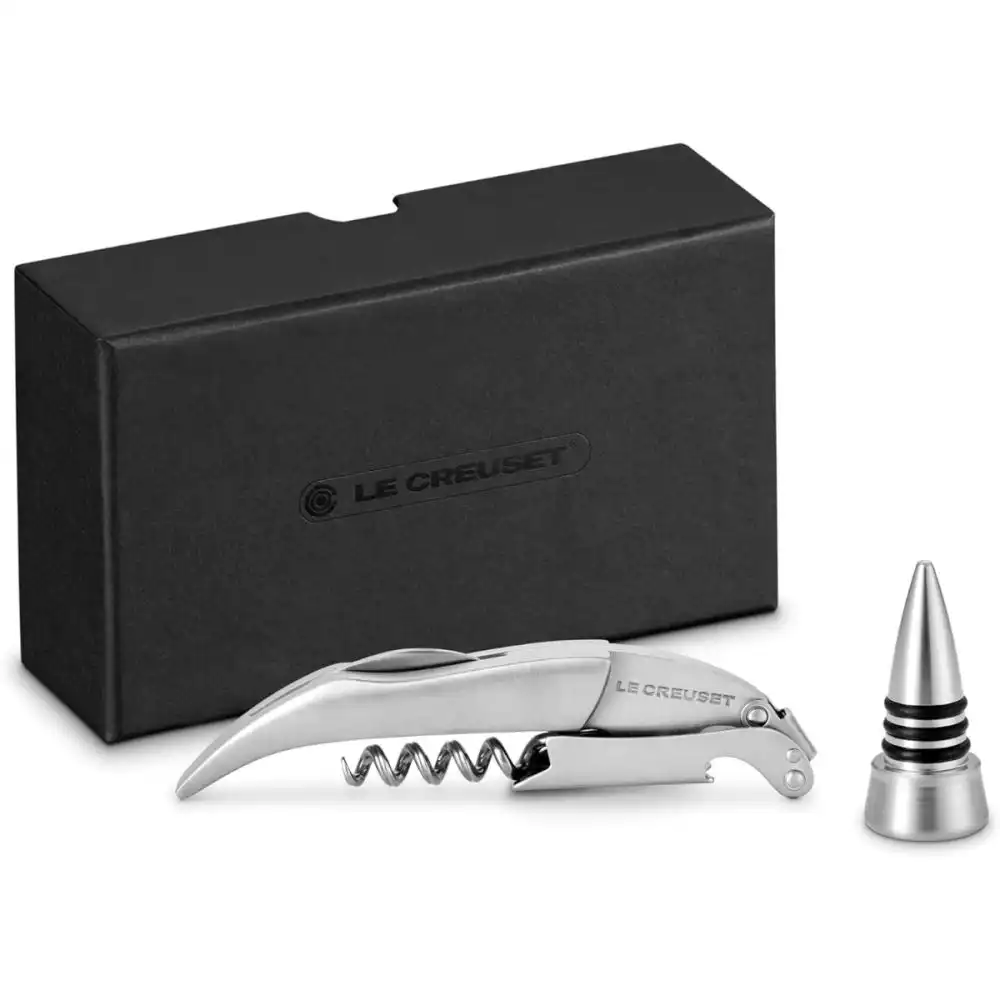 Alternative view of Le Creuset One Step Waiter's Friend and Stopper Set | Stainless Steel