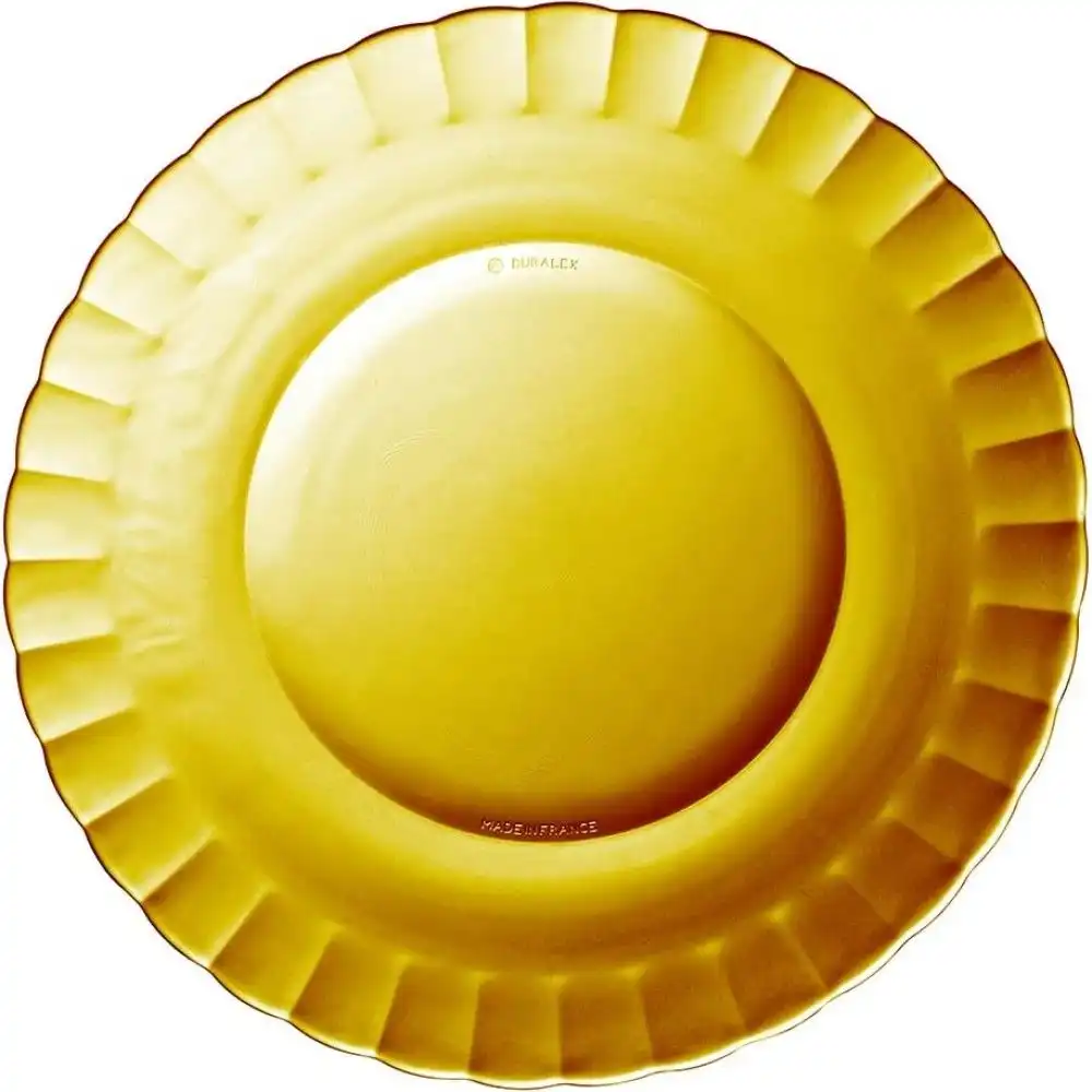 Duralex Le Picardie 6-Piece 10.24" Dinner Plate Set | Amber