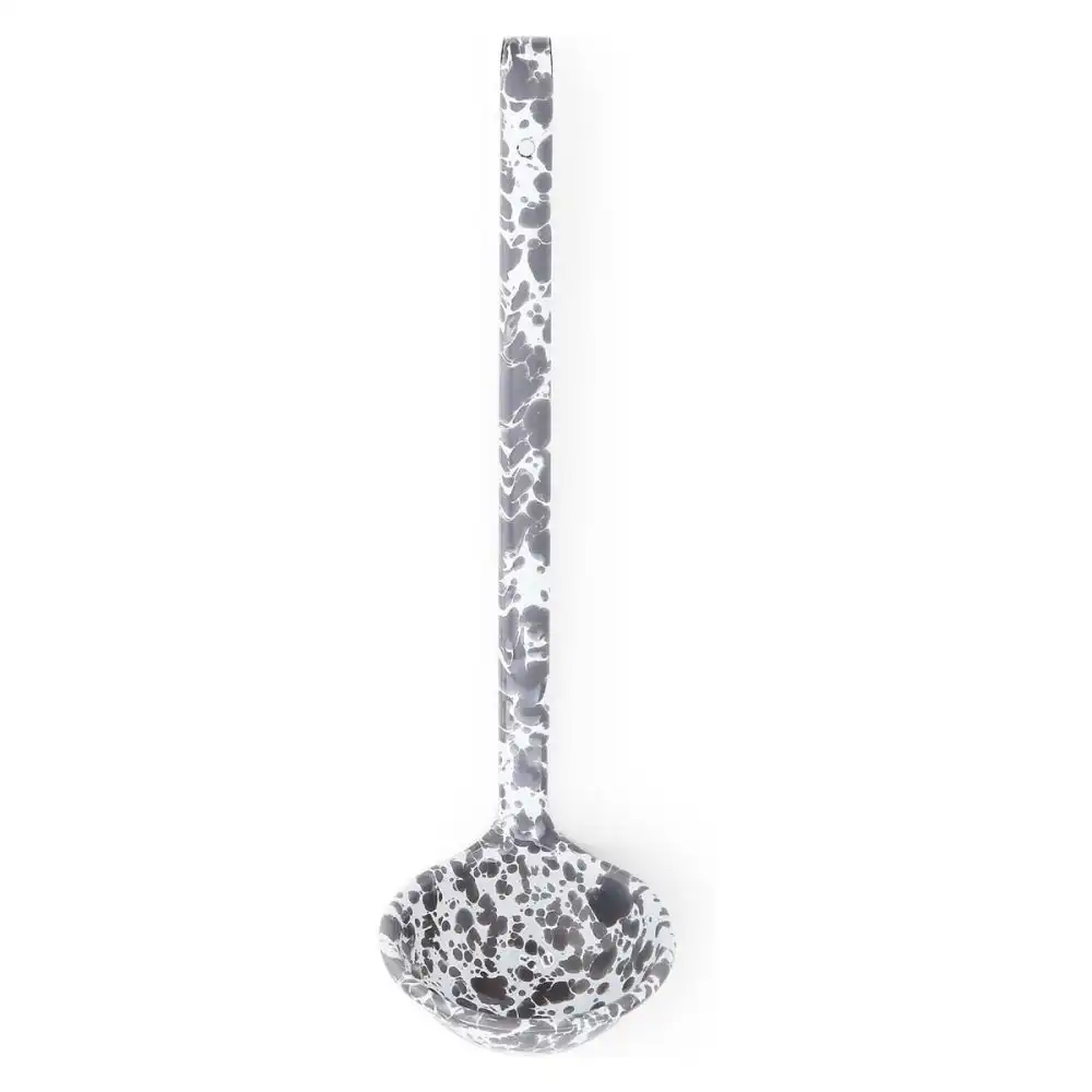 Crow Canyon 12" Ladle | Grey Splatter