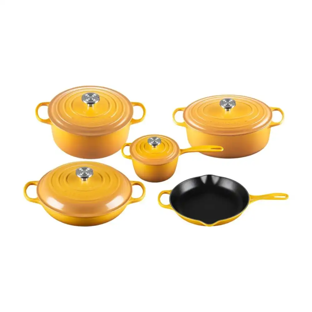 Le Creuset 9-Piece Signature Enameled Cast Iron Cookware Set | Nectar