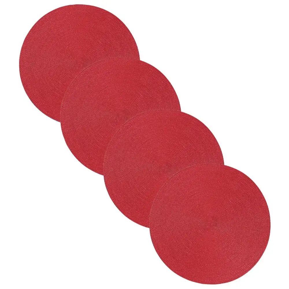 Now Designs by Danica 15" Disko Placemats (Set of 4) | Chili