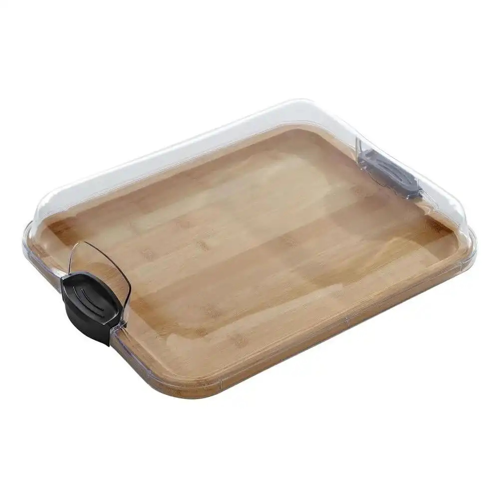 Alternative view of Farberware Build-A-Board 1-Compartment 11" x 14" Travel Charcuterie Board | Bamboo