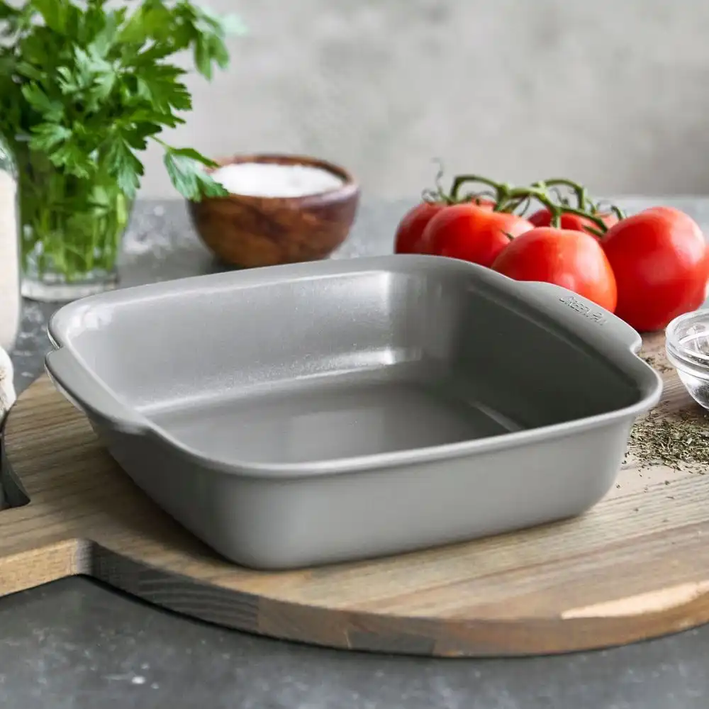 Alternative view of GreenPan Premiere Ovenware Ceramic Nonstick 8" Square Cake Pan | Gray