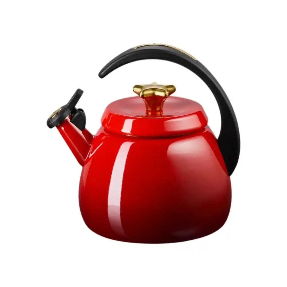 Le Creuset Signature 2.2 Qt. Cloche Kettle with Star Gold Knob | Cerise