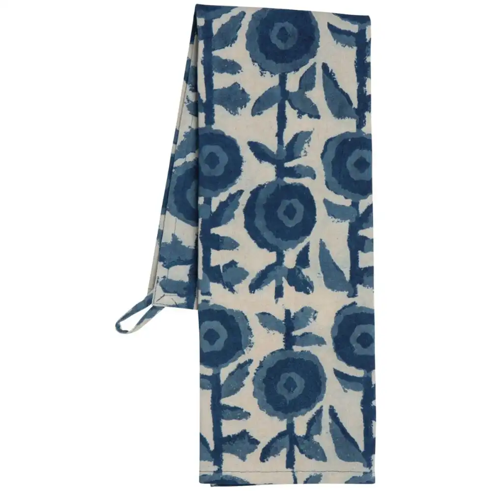 Alternative view of Danica Heirloom Block Print Dishtowel | Gilia
